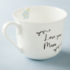 Favourite Quote Personalised Bone China Breakfast Cups