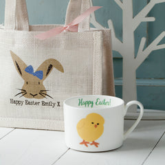 Easter Egg Hunt Bags with an Easter cup