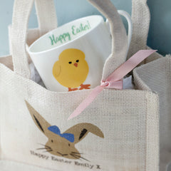 Easter Egg Hunt Bags with an Easter cup