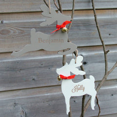 Personalised Engraved Reindeer Decoration