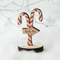 North Pole Characters Christmas Scene