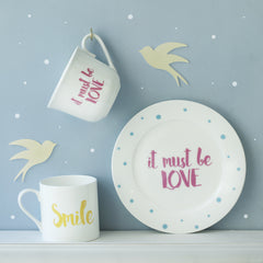 Love or Smile China Breakfast Sets