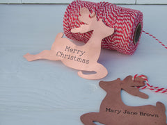 Copper Personalised Christmas Woodland Animals