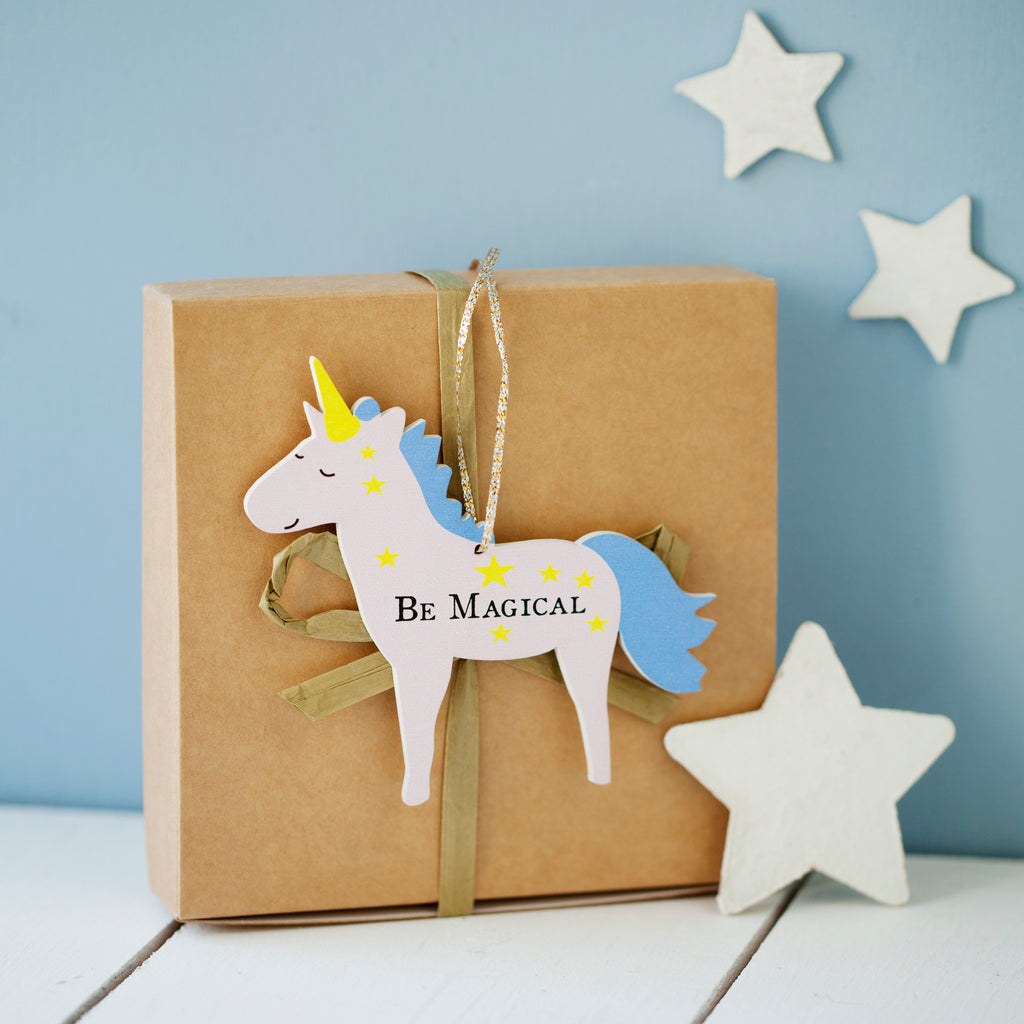 Personalised Lucky Wishing Unicorn Decoration