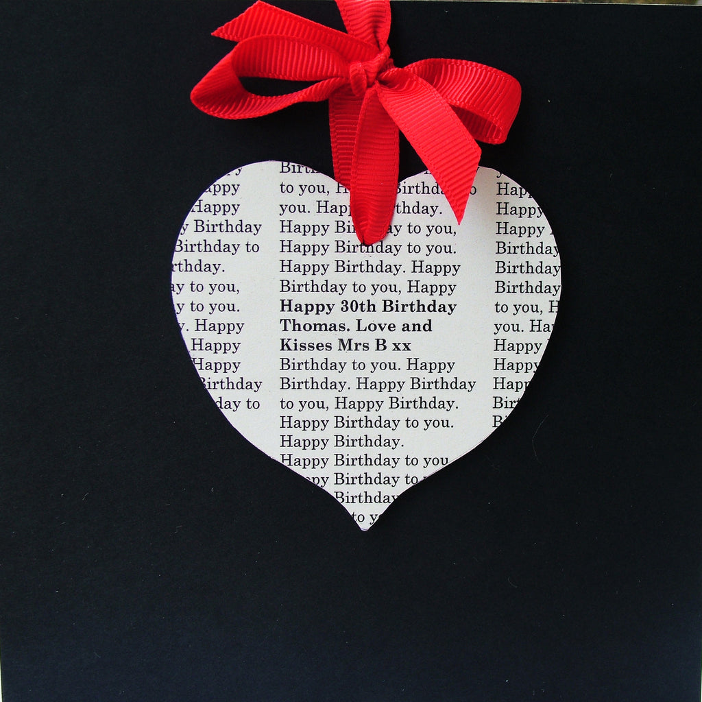 Personalised Message Birthday Card