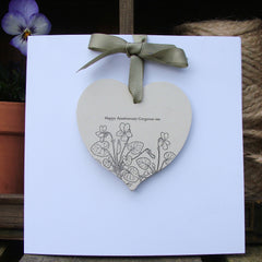 Personalised Flower Illustration Card