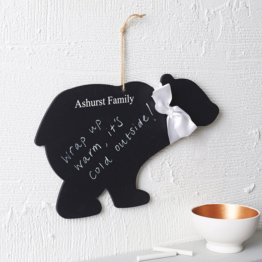 Personalised Polar Bear Chalkboard