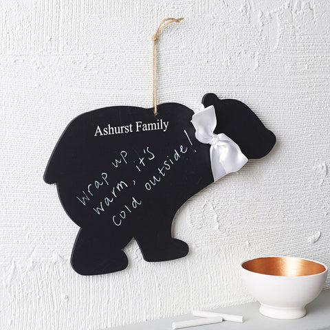 Personalised Polar Bear Chalkboard