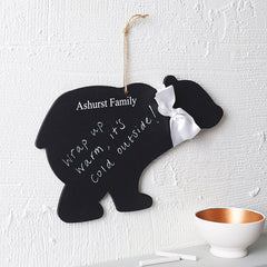 Personalised Polar Bear Chalkboard