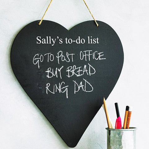 Personalised Heart Chalkboard