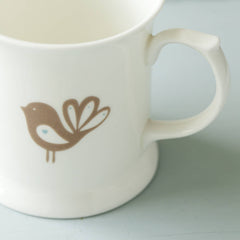 Baby Bird And Cloud China Mug And Plate