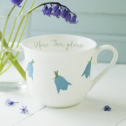 Bluebells Personalised China Breakfast Cup