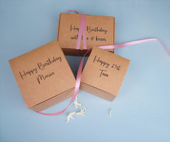 Brown Card Personalised Gift Boxes