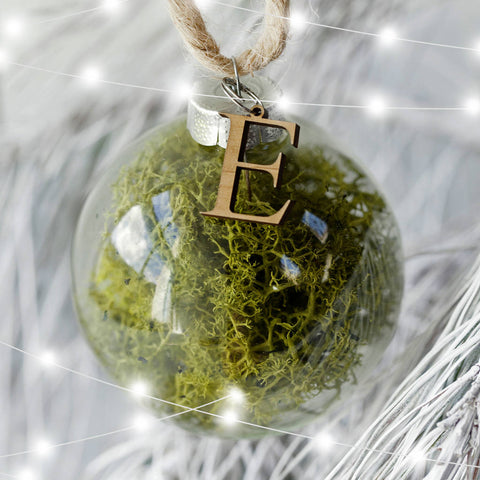 'Fill Your Own' Personalised Large Glass Bauble