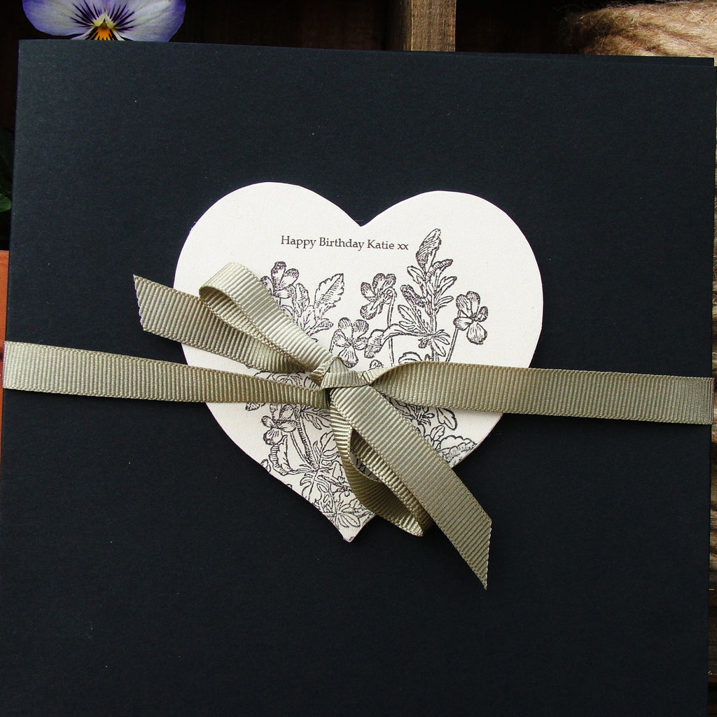 Personalised Flower Illustration Card