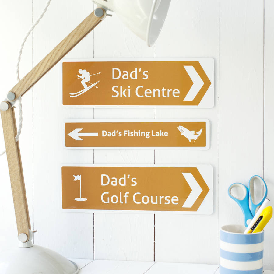 Personalised Brown Tourist Sign