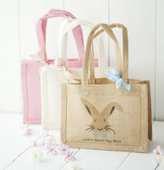 Personalised Jute Easter Hunt Bags