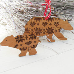 Personalised Mummy And Baby Bears In Jumpers