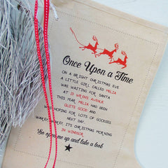 Personalised Christmas Story Stocking