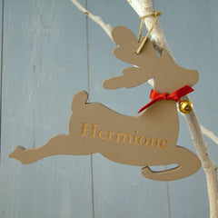 Personalised Engraved Reindeer Decoration