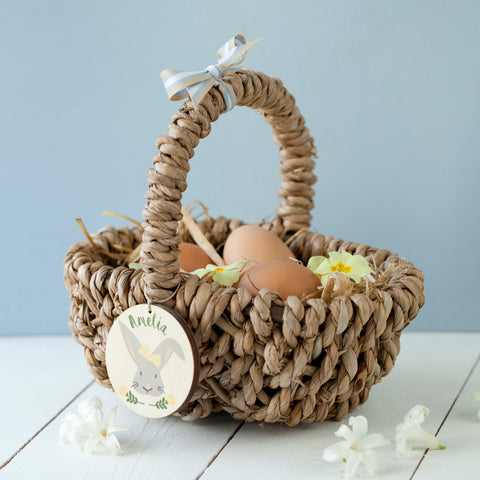 Personalised Bunny Easter Egg Hunt Basket