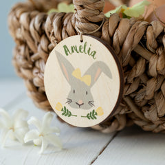 Personalised Bunny Easter Egg Hunt Basket
