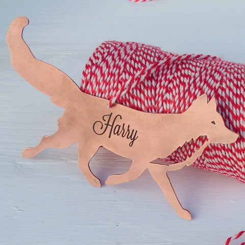 Copper Personalised Christmas Woodland Animals