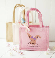 Personalised Jute Easter Hunt Bags