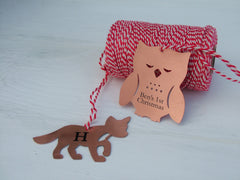 Copper Personalised Christmas Woodland Animals