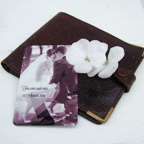 Photo and Message Wallet Card